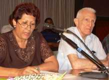 Doctora Ena Elsa Vel&aacute;squez Coviella, Ministra Cubana de Educaci&oacute;n junto a Jos&eacute;&nbsp;Ram&oacute;n&nbsp;Fern&aacute;ndez, Vicepresidente del Consejo de&nbsp;Ministros